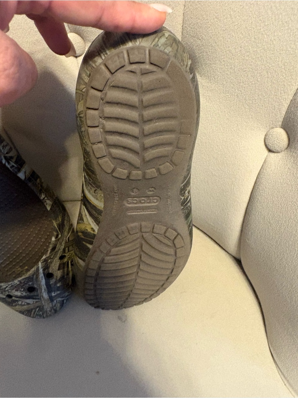CROCS Women's Camo Slip-On Ballet Flats - Brown & Tan - Picture 5 of 5